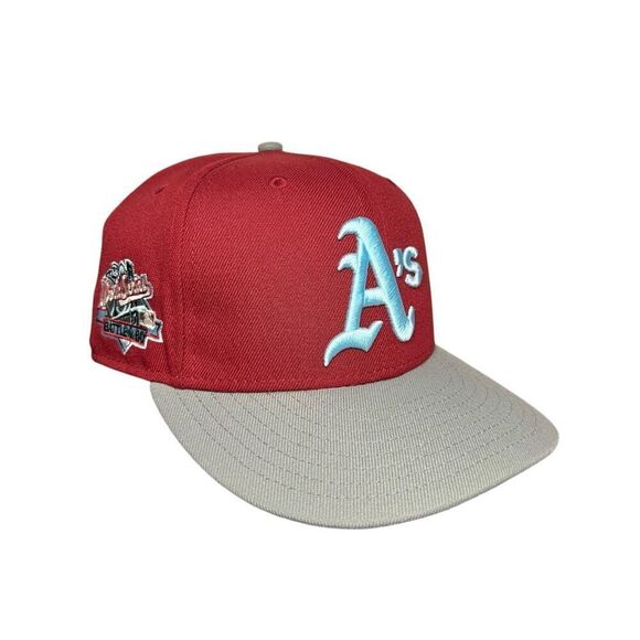 New Era Men’s 8 Oakland Athletics Fitted Hat World Series Battle of the Bay NEW - Picture 1 of 8